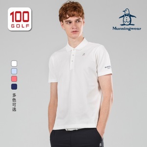万星威（Munsingwear）高尔夫服装男 短袖T恤 万星威男装速干运动翻领高尔夫Polo衫