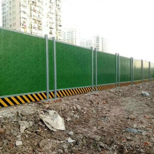 施工围挡彩钢市政工程挡板铁皮围挡临时隔离板建筑工地道路施工隔离栏围墙防护设施
