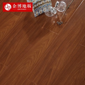 企博 防水环保强化复合地板家用 耐磨地热地暖复合木地板大板 对木纹强化地板