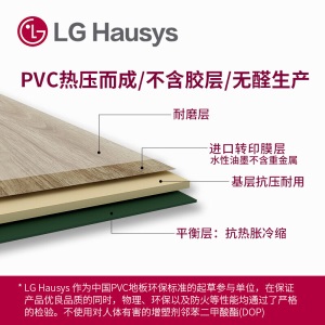 LG木纹地板 PVC石塑片材地板革 仿实木地板 自粘加厚耐磨防滑塑胶地板贴 01白橡木纹【升级版194mmx1227mm】