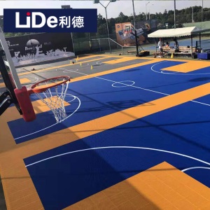 lide利德室外篮球场悬浮地板户外拼装地板羽毛球场地垫排球场乒乓球场地板室外拼装地垫防滑地板