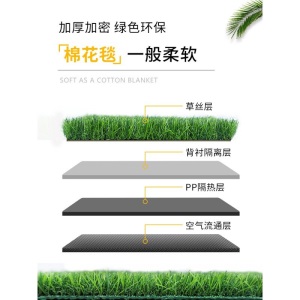 竹青月季 仿真草坪人工假草皮塑料地毯工程围挡阳台庭院室外草坪垫