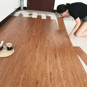【免胶自粘】地板革家用PVC地板贴水泥地加厚耐磨地贴地板胶卧室环保防水塑胶地板贴纸医院办公室商用地胶