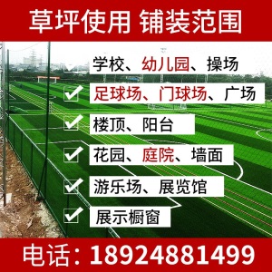 青洲 仿真草坪 超高密度春草隔热自动排水 幼儿园人造草坪 天台阳台户外景观装饰地毯