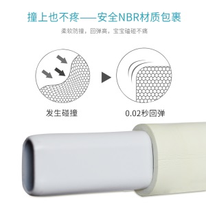 贝得力（BEIDELI)儿童床护栏围栏宝宝婴儿防摔防护床栏围床护栏通用档板垂直升降1.8米机器人白色