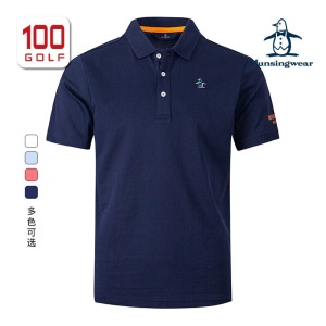 万星威（Munsingwear）高尔夫服装男 短袖T恤 万星威男装速干运动翻领高尔夫Polo衫