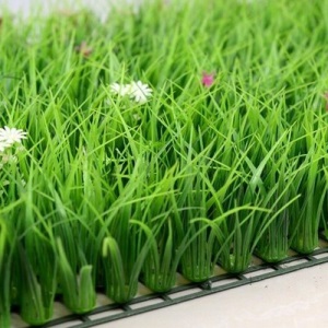 乐君 植物墙塑料草坪带花室内仿真背景绿植物墙壁挂高加密阳台装饰人造假草皮门店装饰