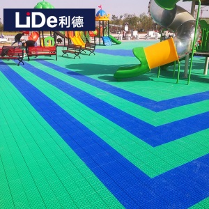 lide利德室外篮球场悬浮地板户外拼装地板羽毛球场地垫排球场乒乓球场地板室外拼装地垫防滑地板