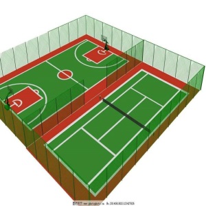 篮足球场围网体育场勾花护栏网铁丝喷塑围网学校操场运动隔离网