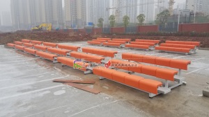 学校体育场风雨看台球场移动看台座椅户外运动场金属观众台椅定制