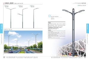 定制路灯球场道路异型灯杆6米8米太阳能智慧路灯杆生产厂家