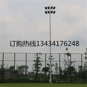 户外球场灯柱批发价 广州灯杆批发厂家篮球场灯柱现场安装