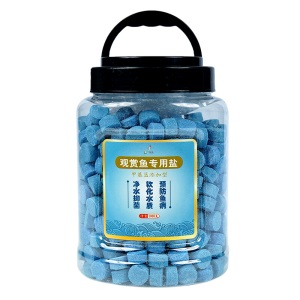 俪鱼（LIYU）1000克桶装甲基蓝盐 多功能杀菌抑菌矿物海盐 球状盐