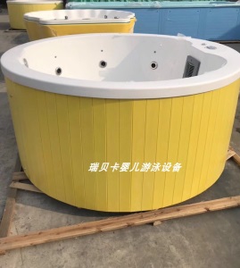 婴儿童游泳池商用大型亚克力拼接缸恒温冲浪泡泡游泳馆母婴店设备