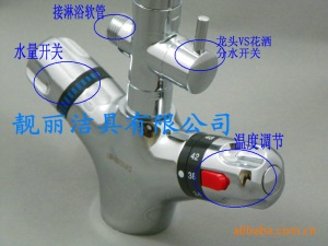 游泳池全铜恒温水龙头双用面盆龙头婴儿洗澡龙头冷热沐浴手喷花洒