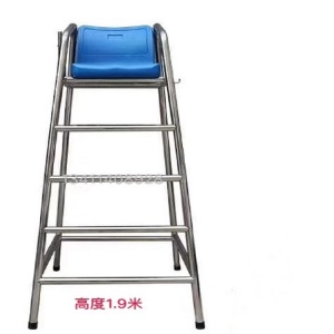 泳池设备救生椅救生员椅子304救生观察台了望台不锈钢观望椅泳池