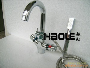 游泳池全铜恒温水龙头双用面盆龙头婴儿洗澡龙头冷热沐浴手喷花洒