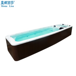 高端别墅配套泳池无边际逆流泳池 spa水疗池 水处理设备室内泳池