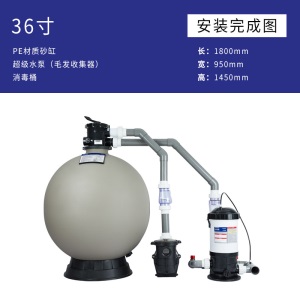 斯普游泳池沙缸过滤循环水处理设备砂缸过滤器游泳池过滤沙缸设备