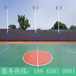 福建蓝球场灯广场灯专用led投光灯 8米高杆灯杆体育场所户外路灯