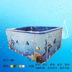 亚克力婴儿游泳池恒温加热母婴店大型商用儿童游泳馆专用洗澡缸盆