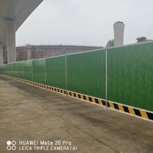 【小草彩钢围挡】工地施工围挡小草色彩钢瓦围挡市政建设工程挡板