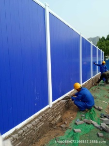 厂家直销建筑pvc围挡 市政修路挡板 pvc塑钢围挡施工安全围挡