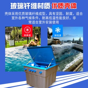 游泳池水泵沙缸过滤循环一体式地埋机化无需机房设备净化水池处理