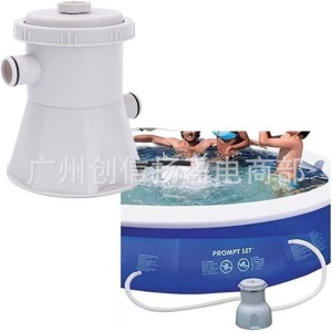 英美规支架游泳池过滤泵 水池清洁器滤水泵过滤循环泵300加仑水泵