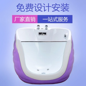 婴儿童游泳池馆商用亚克力恒温加热定设备全套母婴店宝宝洗澡浴缸