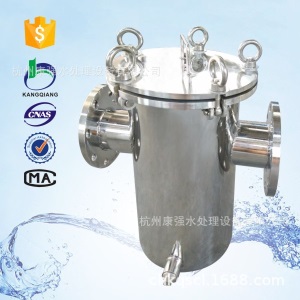 厂家直销  供泳池 10T/H 澡堂用毛发收集器 不锈钢材质篮式过滤器