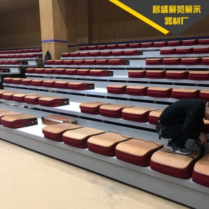 看台座椅 手动伸缩看台座椅排椅 移动式看台座椅