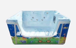 婴儿童游泳池商用大型亚克力拼接缸恒温冲浪泡泡游泳馆母婴店设备