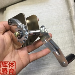 配件柱排球钢丝绳手摇器 架子器 拉紧羽毛球柱收紧紧线器网球滑轮