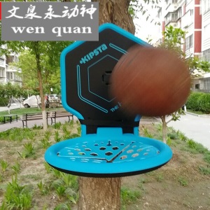 【京选好物】篮球架 篮球板篮筐室内户外捆绑式便携折叠篮球框篮球架篮板MSYQ 天蓝色款