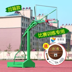 篮球架 可移动户外标准篮球架 室外学校家用训练比赛蓝球架筐 仿液压加固篮球架