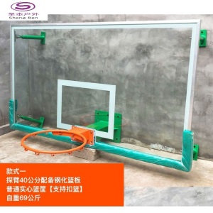 墙挂式篮球架标准篮球板钢化玻璃家用室内外篮板挂墙式篮球框户外SN6377