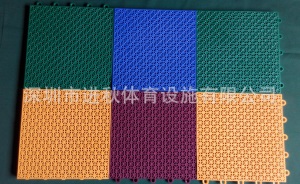 办公室地板桌球室展厅拼装地板 米格悬浮式拼装地板 塑胶运动地板