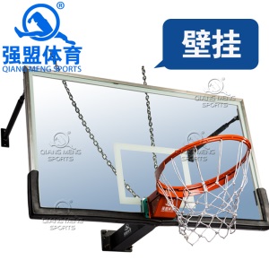 强盟 篮球架 挂壁式篮球架 标准户外成人儿童家用高度篮球架（1支）