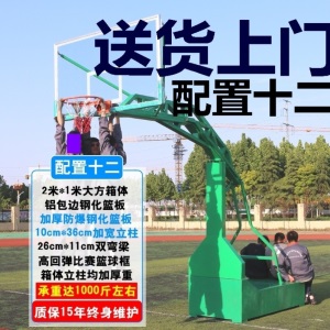 成人篮球架户外学校家用工程可升降加厚可移动篮球框加固落地式