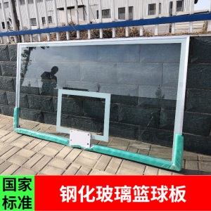 壁挂式篮球架标准篮球板钢化玻璃家用室内外篮板挂墙式篮球框户外