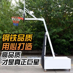 标准篮球框成人可移动可升降子户外家用成人训练篮球筐折叠 SG-6配钢化玻璃篮板