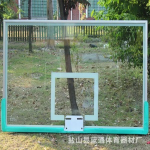 厂家供应 铝合金包边钢化玻璃l篮球板  篮球架篮板批发