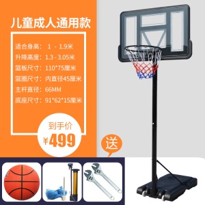 篮球架户外家用成人标准儿童幼儿园室内外可移动升降青少年投蓝筐