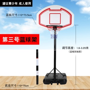 成人标准篮球架青少年可升降移动篮球框户外家用儿童幼儿园篮球架