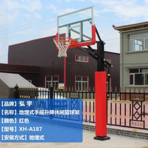 室外篮球架可移动成人家用青少年训练标准蓝框液压独臂篮球架户外