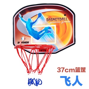 儿童挂式投篮篮板室内儿童篮球架小号木质篮球板铁28cm篮框