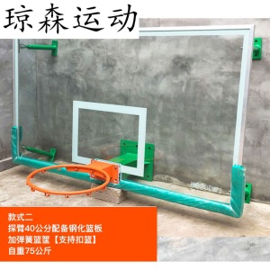 式篮球架标准篮球板钢化玻璃家用室内外篮板挂墙式篮球框户外