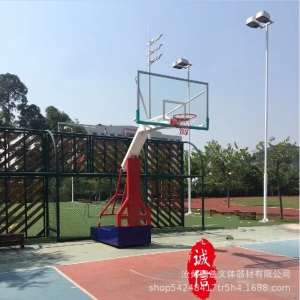 成年家用比赛篮球架 户外 标准 成人 移动室内仿液压平箱篮球架子