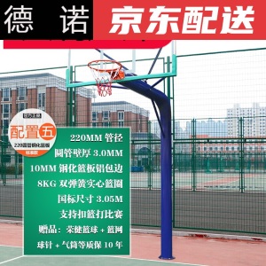 篮球架成人户外              荣健地埋式篮球架户外固定成年标准家用成人青少年小型简易投球